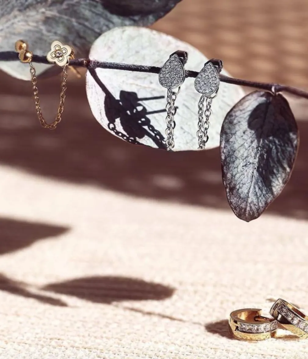 Boucles d'oreilles Chainflowers