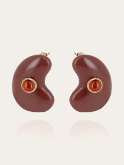 Boucles d'oreilles Sépia